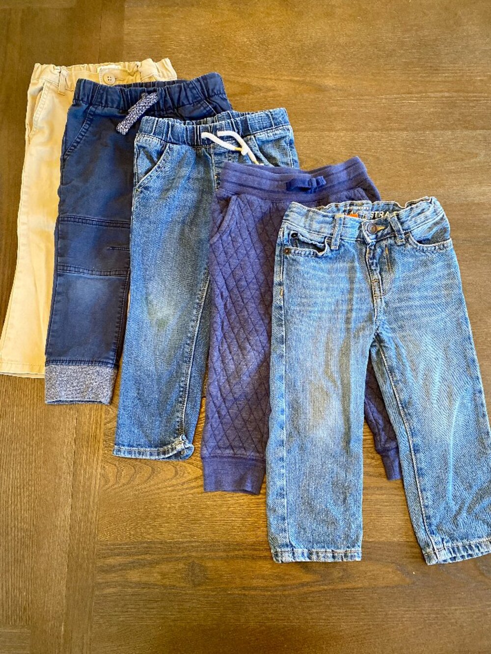 5-Piece Boys Pants Bundle, Size 2T